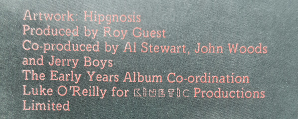Al Stewart - Early Years - Used Vinyl Record image 9