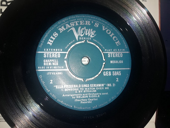 Ella Fitzgerald - Sings Gershwin No.2 - Used Vinyl Record 7" image 4