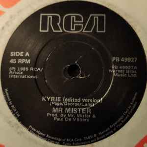 Mr. Mister - Kyrie - Used Vinyl Record 7" image 1