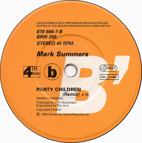 Mark Summers - Summers Magic - Used Vinyl Record 7" image 4