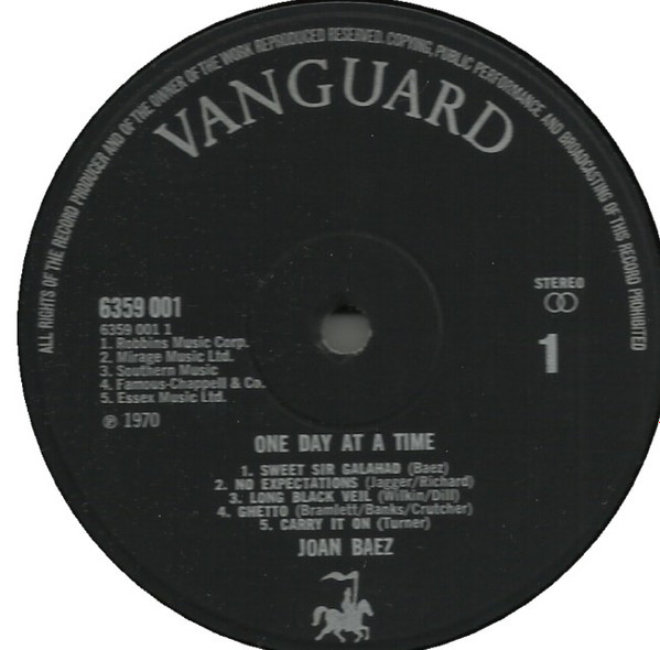 Joan Baez - One Day At A Time - Used Vinyl Record image 3