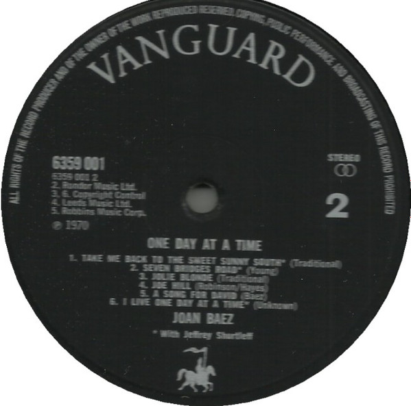 Joan Baez - One Day At A Time - Used Vinyl Record image 4