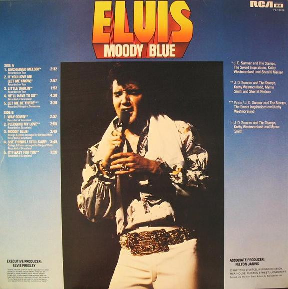 Elvis Presley - Moody Blue - Used Vinyl Record image 2