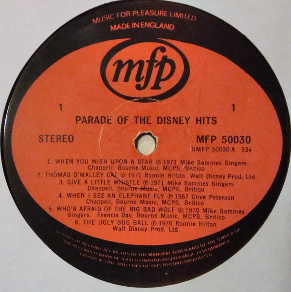 Various - Parade Of Disney Hits - Used Vinyl Record image 3