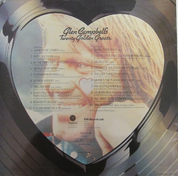 Glen Campbell - 's Twenty Golden Greats - Used Vinyl Record image 2