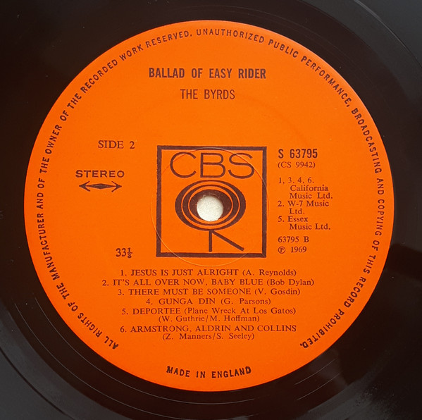 Byrds - Ballad Of Easy Rider - Used Vinyl Record image 4