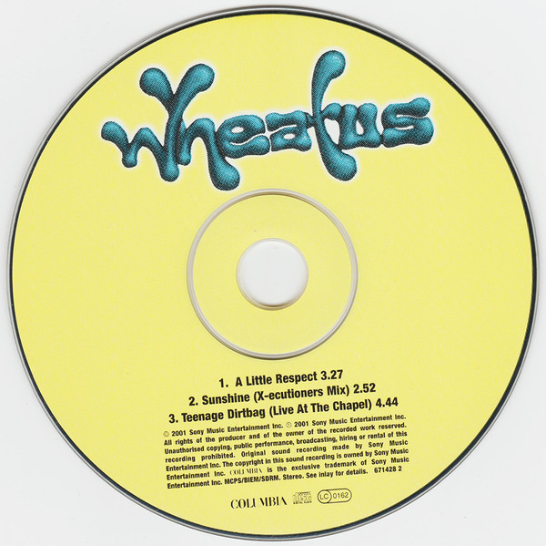 Wheatus - A Little Respect - Used CD image 3