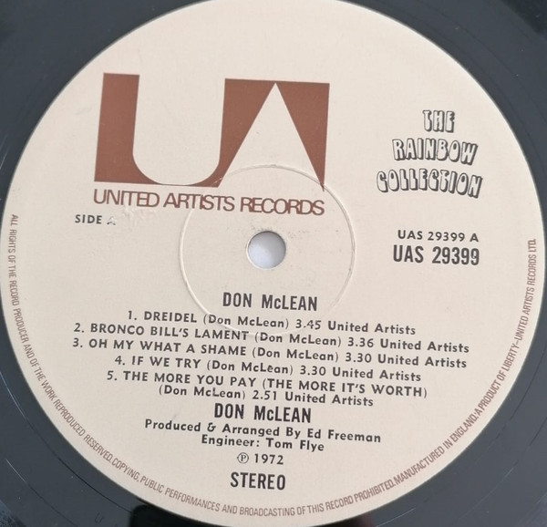 Don McLean - Used Vinyl Record image 2