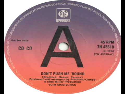 Co Co - Don't Push Me'round - Used Vinyl Record 7" image 1