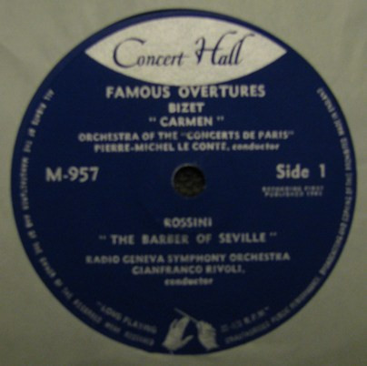 Georges Bizet / Wolf - Famous Overtures - Used Vinyl Record 7" image 3