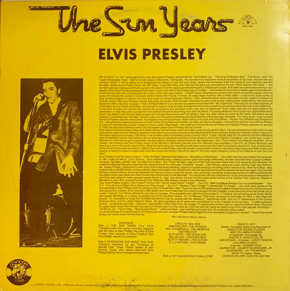 Elvis Presley - Interviews And Memories Of: The Sun Years - Used Vinyl image 2