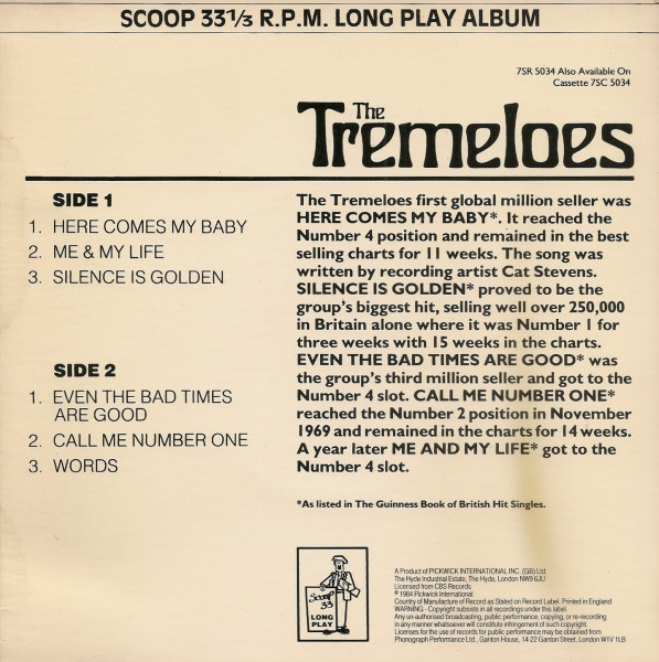 Tremeloes - Used Vinyl Record 7" image 2