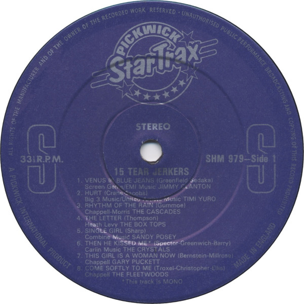 Various - 15 Tear Jerkers - Used Vinyl Record image 3
