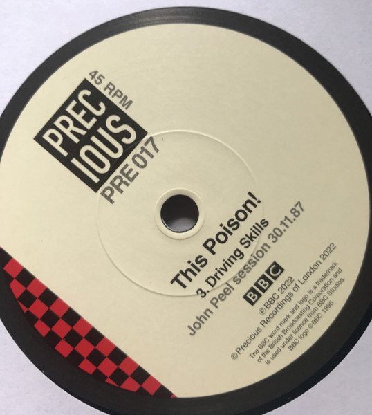 This Poison! - John Peel Session 30.11.87 - Vinyl Record 7" image 5
