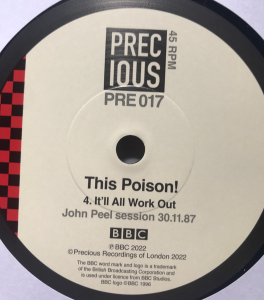 This Poison! - John Peel Session 30.11.87 - Vinyl Record 7" image 6