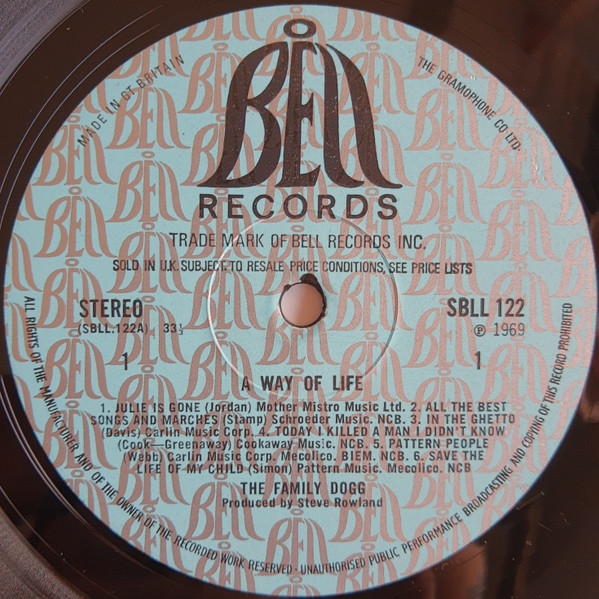 Family Dogg - A Way Of Life - Used Vinyl Record image 4