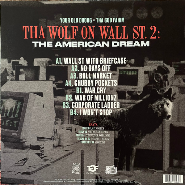 Your Old Droog - Tha Wolf On Wall St. 2: The American Dream - Vinyl image 2