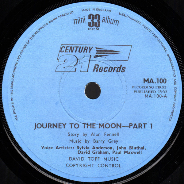 Barry Gray - Journey To The Moon - Used Vinyl Record 7" image 3