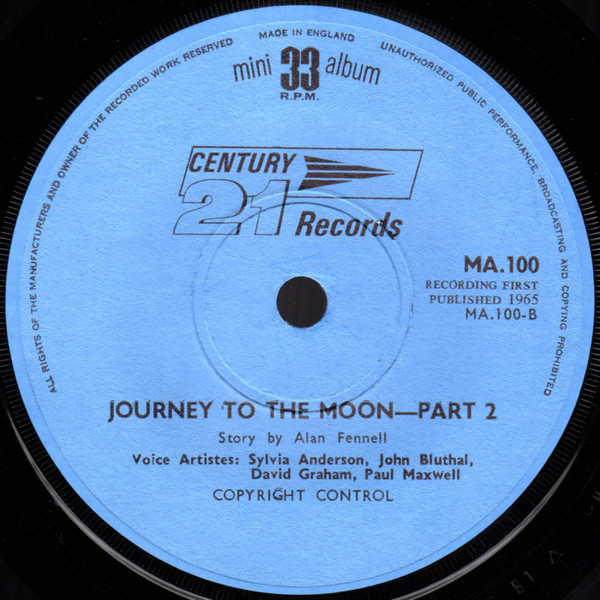 Barry Gray - Journey To The Moon - Used Vinyl Record 7" image 4