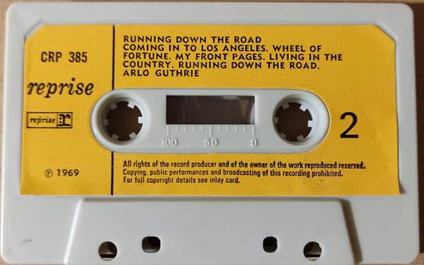 Arlo Guthrie - Running Down The Road - Used cass image 5