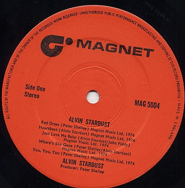 Alvin Stardust - Used Vinyl Record image 3