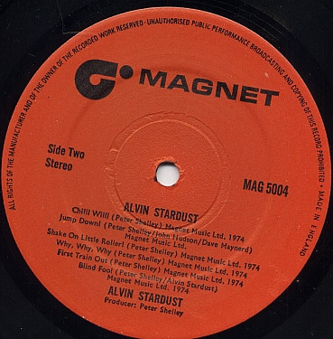 Alvin Stardust - Used Vinyl Record image 4