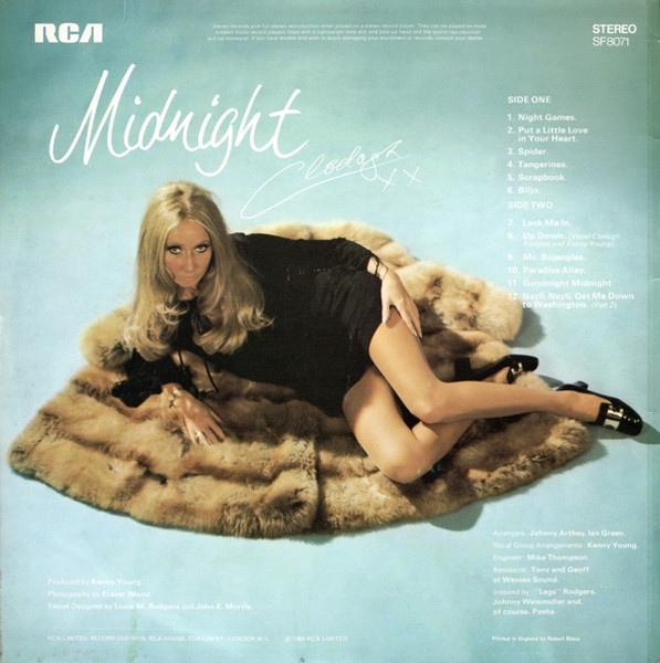 Clodagh Rodgers - Midnight Clodagh - Used Vinyl Record image 2