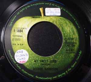 George Harrison - My Sweet Lord - Used Vinyl Record 7" image 1