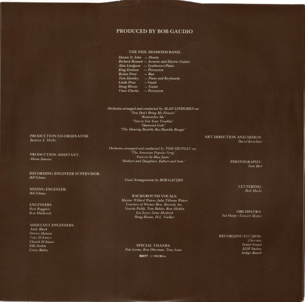 Neil Diamond - You Don't Bring Me Flowers - Used Vinyl Record image 6