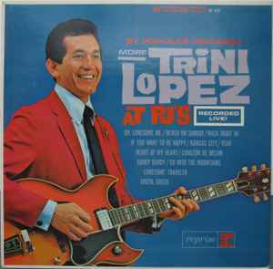 Trini Lopez - By Popular Demand More  At P.J.'s - Used Vinyl Record image 1