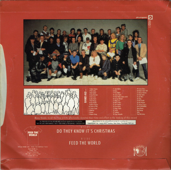 Band Aid - Do They Know It's Christmas? - Used Vinyl Record 7" image 2