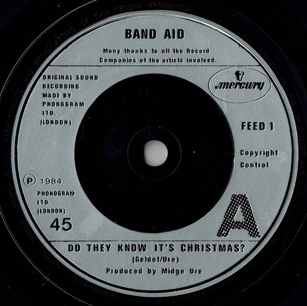 Band Aid - Do They Know It's Christmas? - Used Vinyl Record 7" image 3