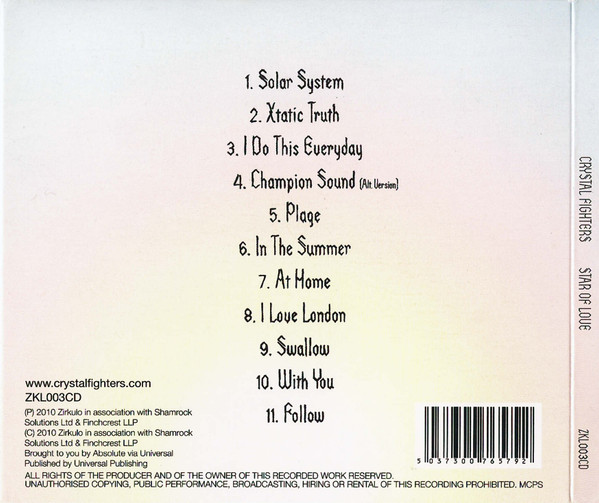 Crystal Fighters - Star Of Love - Used CD image 2