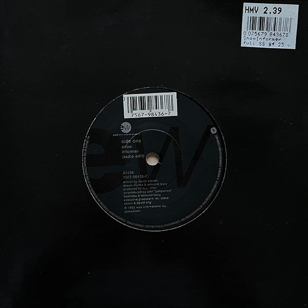 Snow - Informer - Used Vinyl Record 7" image 3