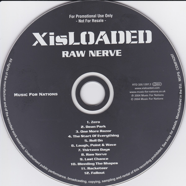 X Is Loaded - Raw Nerve - Used CD image 3