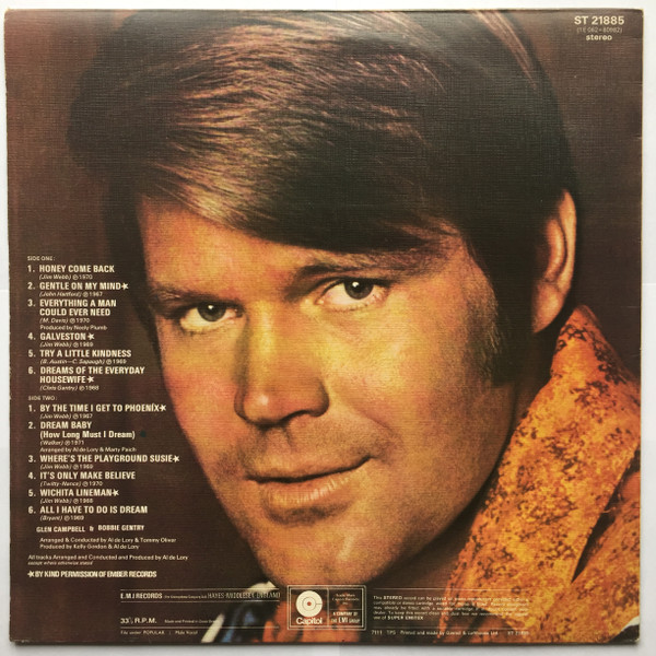 Glen Campbell - 's Greatest Hits - Used Vinyl Record image 2