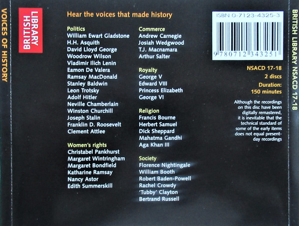Various - Voices Of History - 2xcd image 2