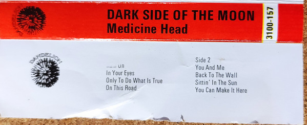 Medicine Head (2) - Dark Side Of The Moon - Used cass image 2