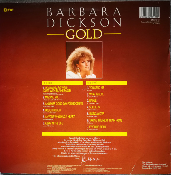 Barbara Dickson - Gold - Used Vinyl Record lp image 2