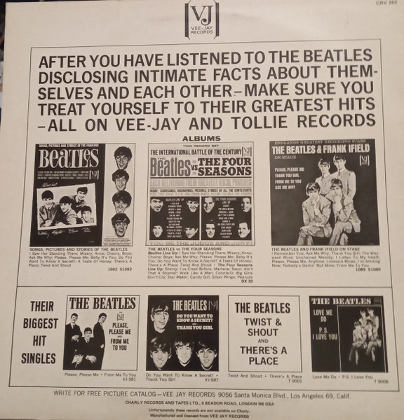 Beatles - Hear  Tell All - Used Vinyl Record image 4