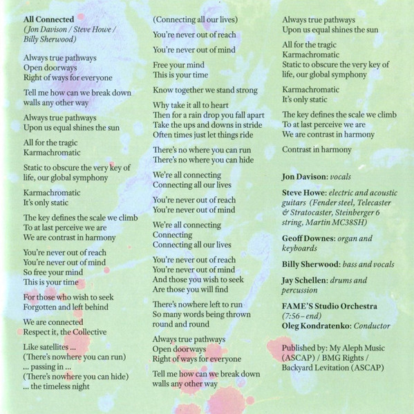 Yes - Mirror To The Sky - cd image 14