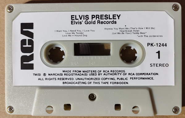 Elvis Presley - Elvis' Gold Records - Used cass image 4