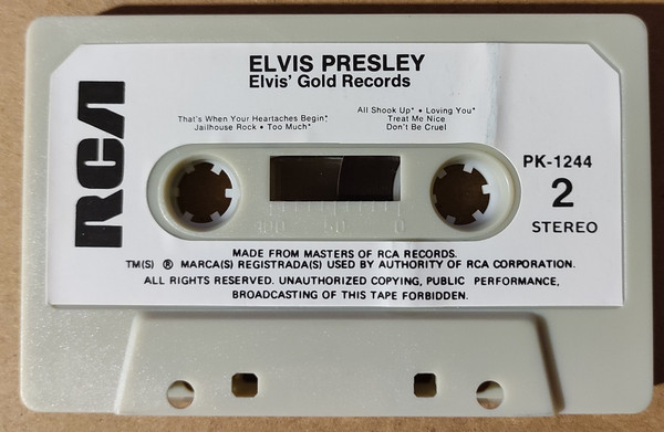 Elvis Presley - Elvis' Gold Records - Used cass image 5