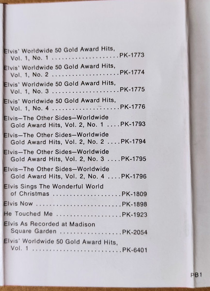Elvis Presley - Elvis' Gold Records - Used cass image 7