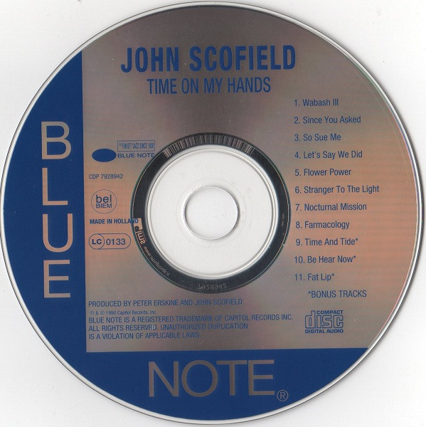 John Scofield - Time On My Hands - Used cd image 3