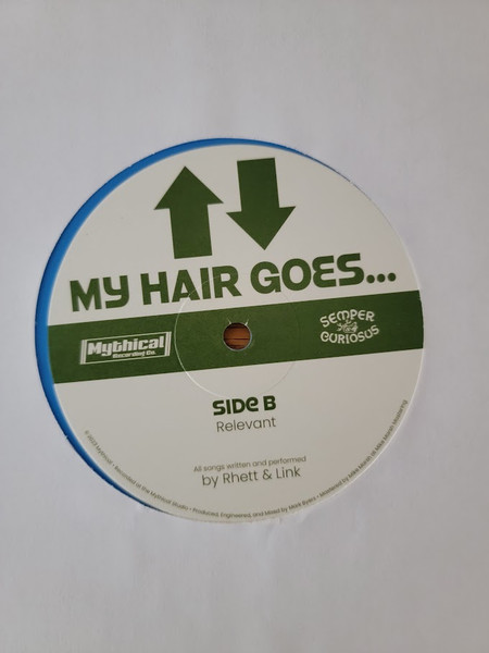 Rhett & Link - My Hair Goes... - Used Vinyl Record 12" image 5