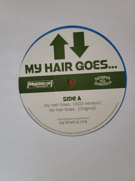 Rhett & Link - My Hair Goes... - Used Vinyl Record 12" image 6