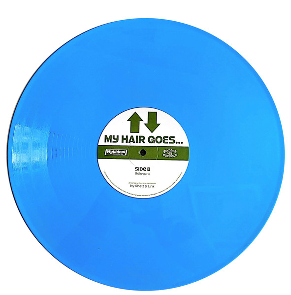 Rhett & Link - My Hair Goes... - Used Vinyl Record 12" image 8