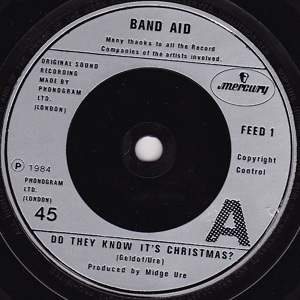 Band Aid - Do They Know It's Christmas? - Used Vinyl Record 7" image 3