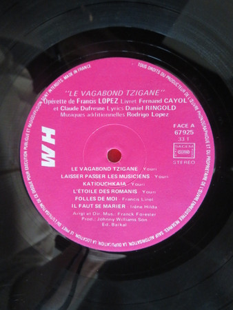 Youri Azios Manoff - Le Vagabond Tzigane - Used Vinyl Record lp image 3
